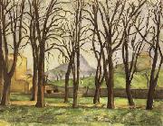 Paul Cezanne Chestnut Trees at the jas de Bouffan in Winter oil painting picture wholesale